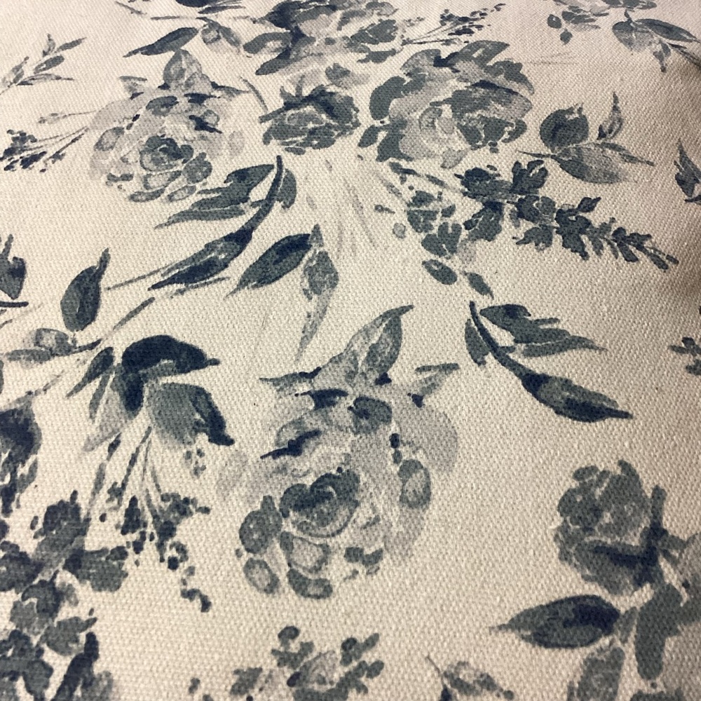 My Texas House Rebecca Blue Floral Reversible Cotton Decorative Pillows Set of 2 - Picture 8 of 15